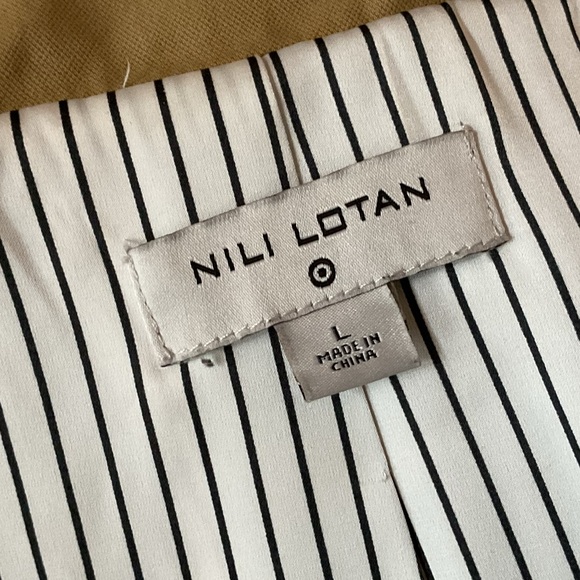 Women's Pleated Back Trench Coat - Nili Lotan x Target Khaki, Large - Picture 9 of 10